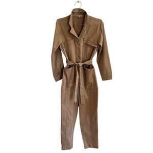 Alex Mill Khaki Long Sleeve Jumpsuit/ Romper Size Small